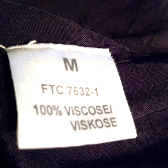 Culture, Black Dress with Sequins 10" up from the Bottom. SILK Size Med - Picture 9 of 10